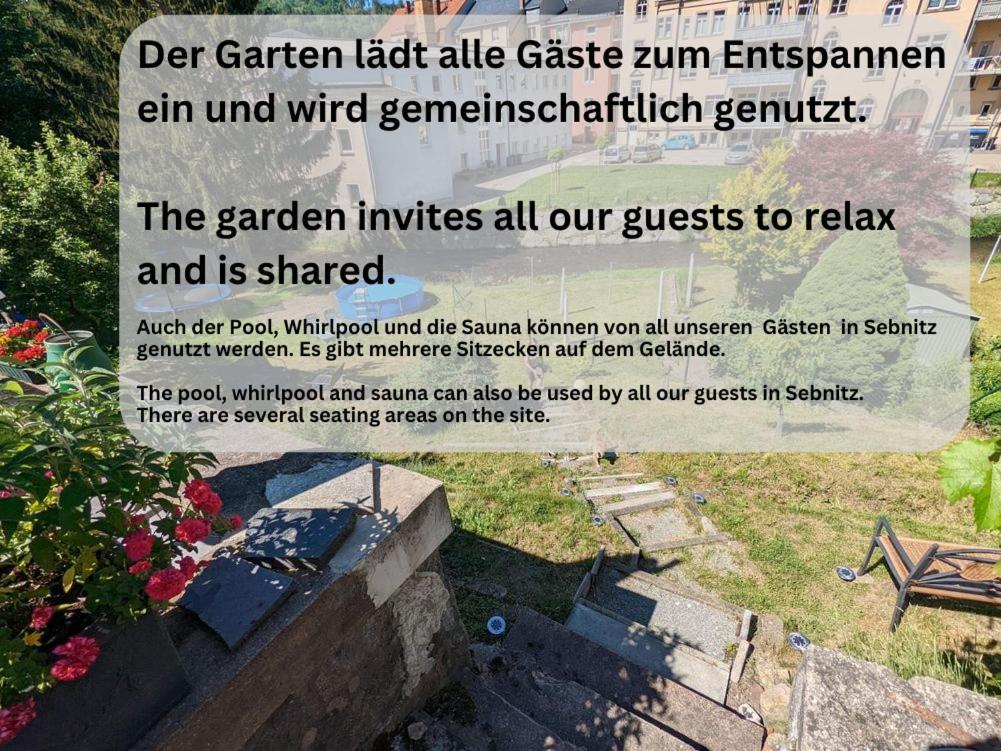Famzi - Urlaubsmagie - Familienwohnung Mit Gemeinschaftsgarten, -Sauna & -Pool 赛博尼茨 外观 照片