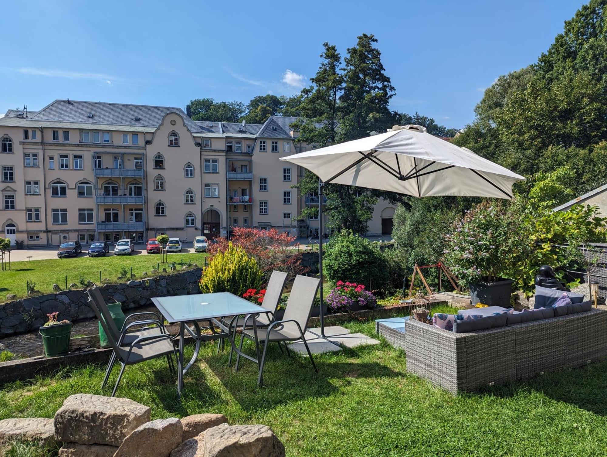 Famzi - Urlaubsmagie - Familienwohnung Mit Gemeinschaftsgarten, -Sauna & -Pool 赛博尼茨 外观 照片