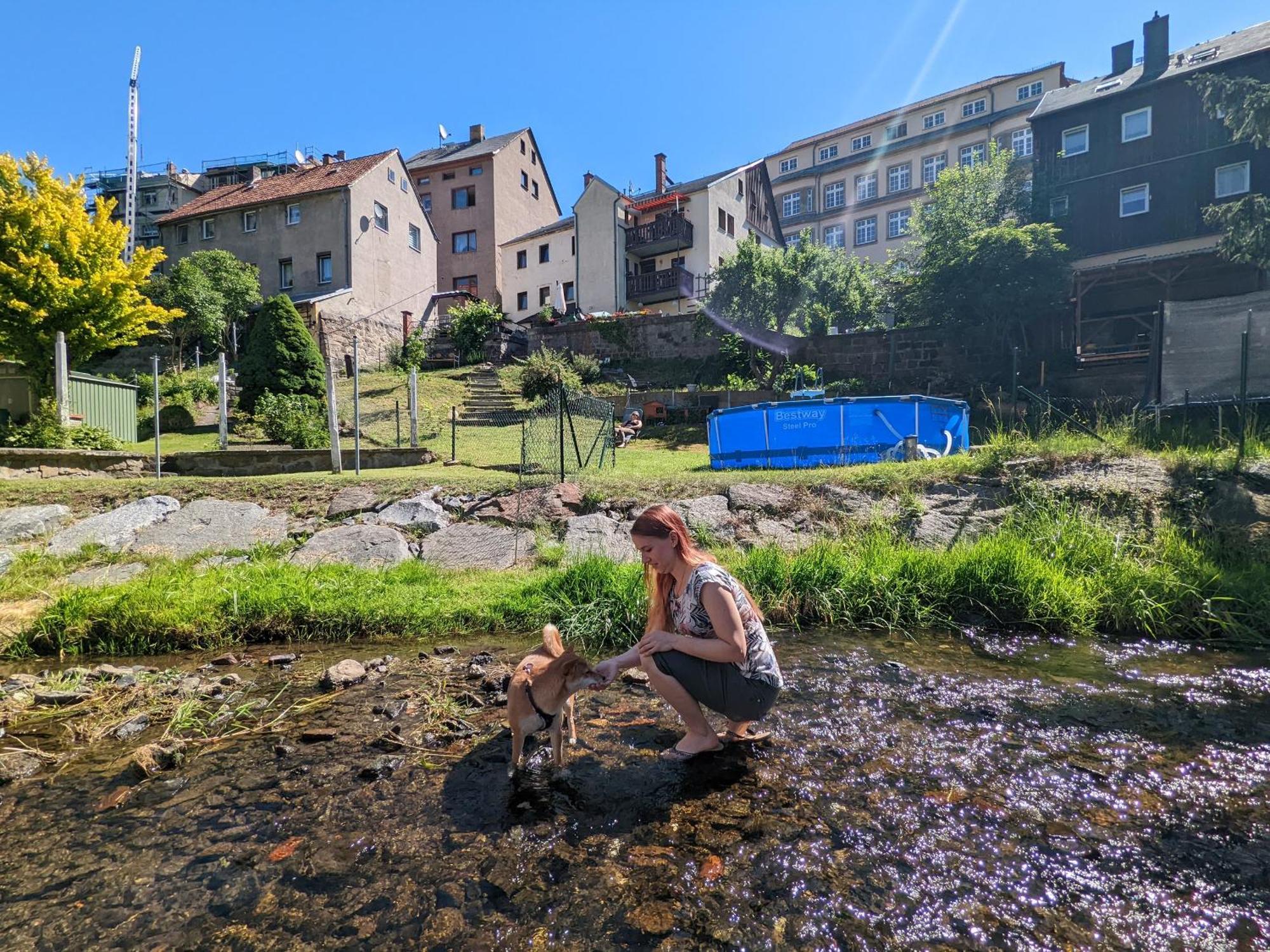 Famzi - Urlaubsmagie - Familienwohnung Mit Gemeinschaftsgarten, -Sauna & -Pool 赛博尼茨 外观 照片
